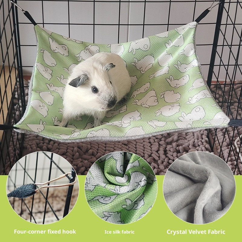 Breathable Ice-Silk Single-Layer Hammock For Small Pets