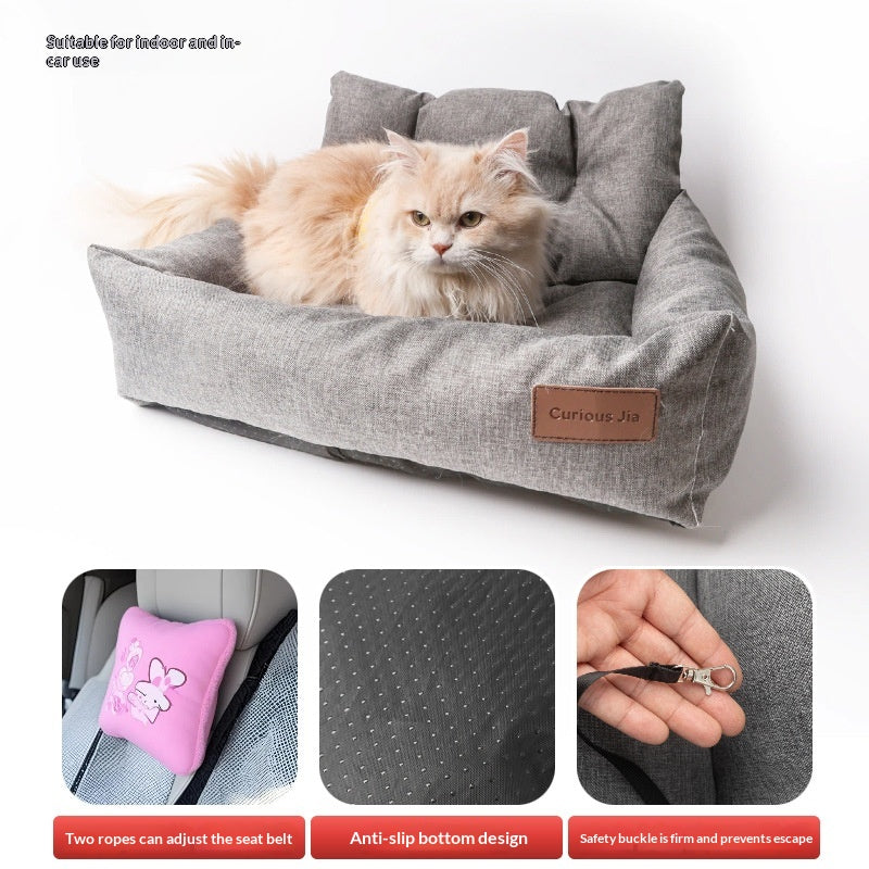 Pet Car Home Multi-Functional Lockable Safety Crate