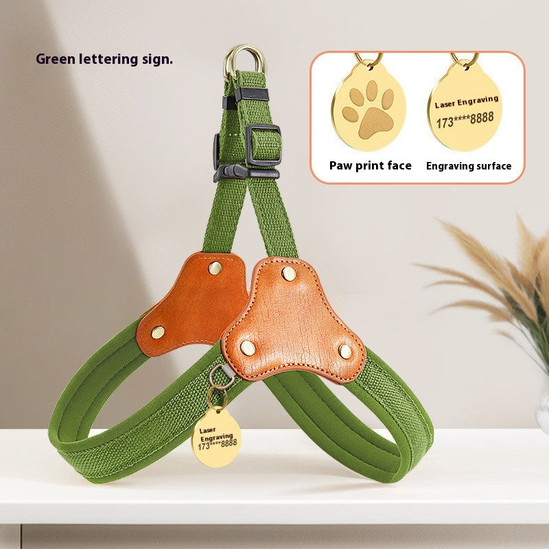 Dog Breast Collar Small Dog Bichon Dog Hand Holding Rope