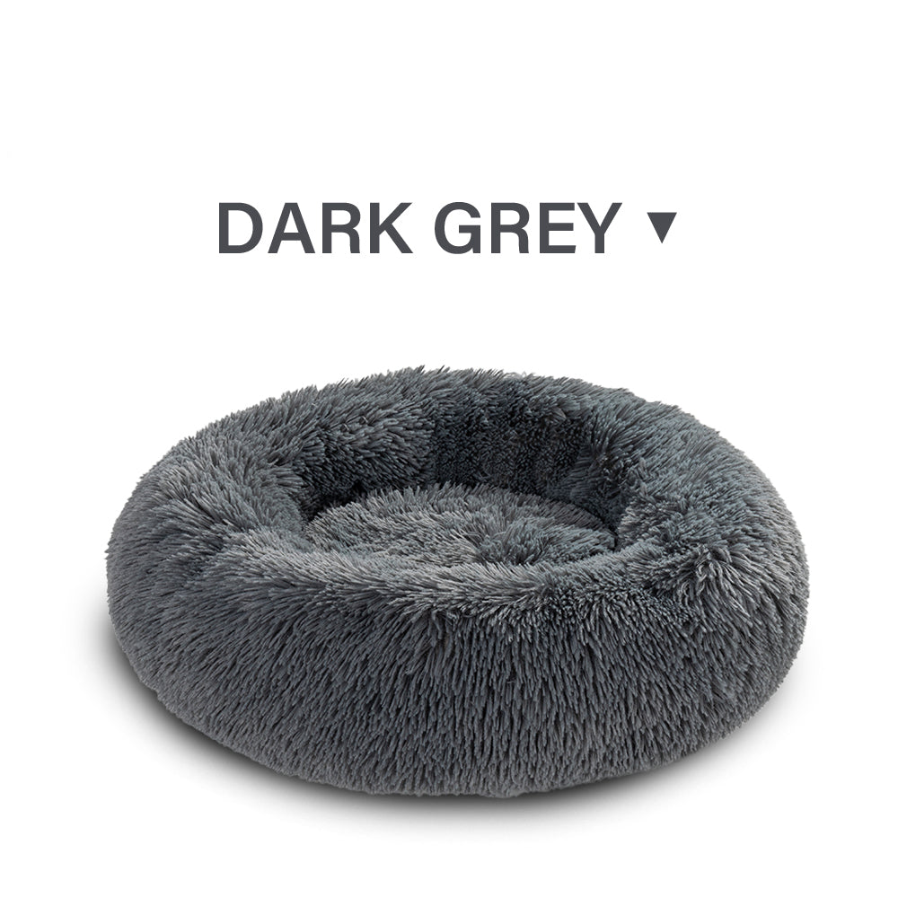 Indoor Cat And Dog Bed, A Quiet Doughnut-Shaped Bed, A Washable Round Soft Pet Bed, Suitable For Medium-Sized And Large Cats And Dogs