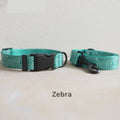 Fashionable Printed Nylon Dog Collar And Leas