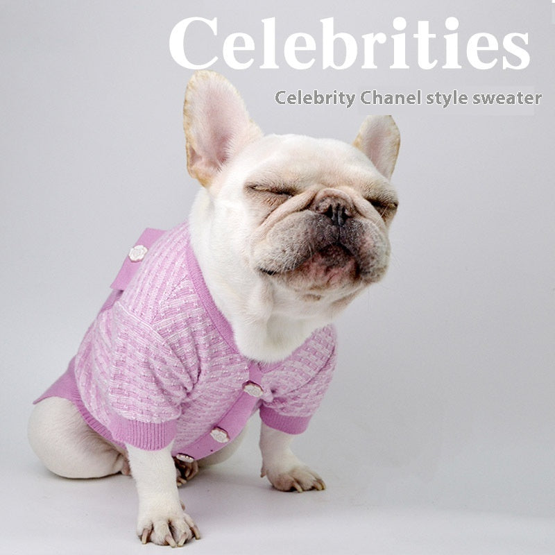 Autumn And Winter Pet Classic Style Schnauzer Clothes
