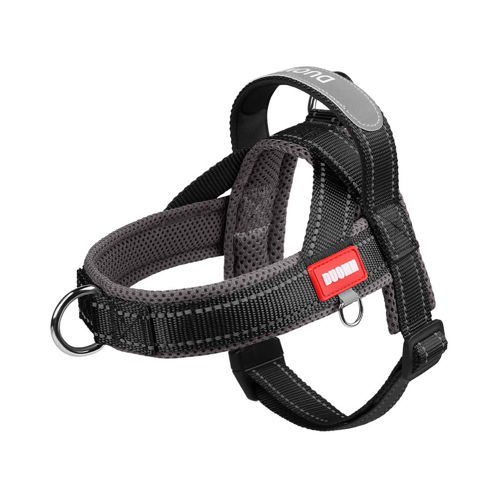 No Pull Dog Harness With 3 Clips And Soft Padded Handle Breathable Mesh Padded, Reflective Strip, Safe At Night, Escape Proof, Quick Adjustment, Easy