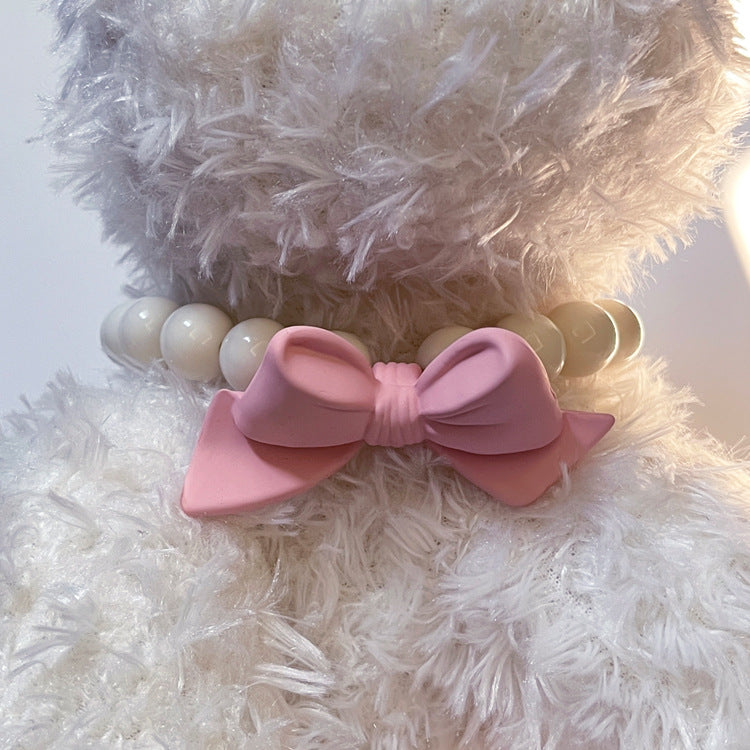 Pet Supplies Collar Collar Bow Cat Necklace