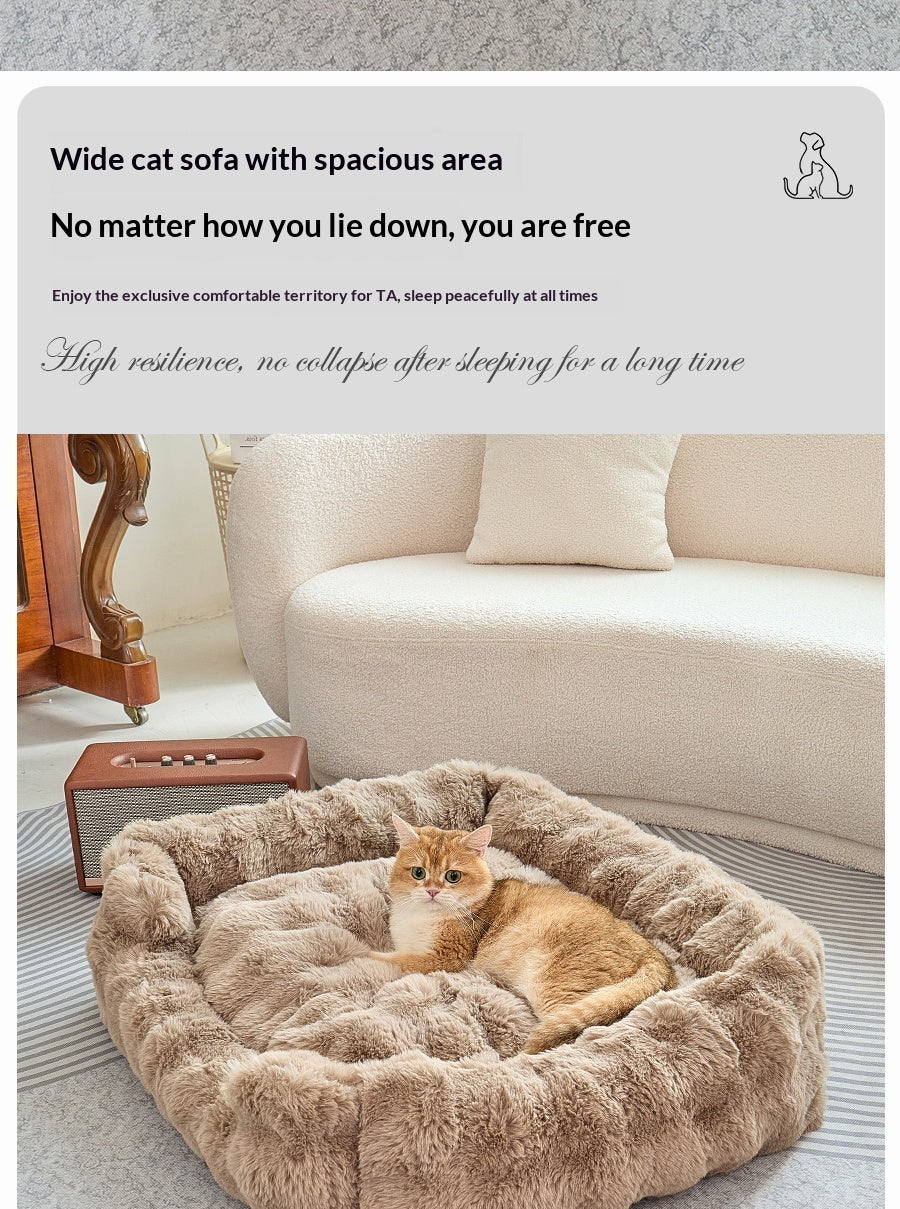 Bubble Plush Square Bed