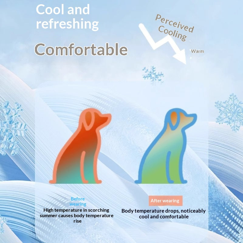 Pet Ice Silk Sun Protection Clothing Pet Vest Cat Clothes