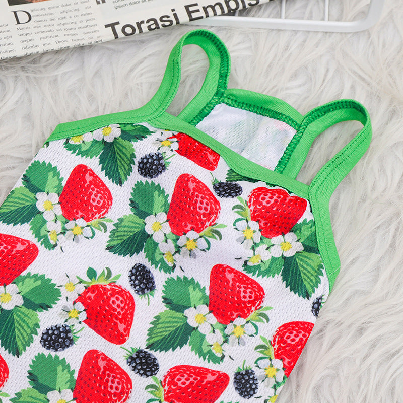 Avocado Summer Outdoor Breathable Sling Vest For Dogs