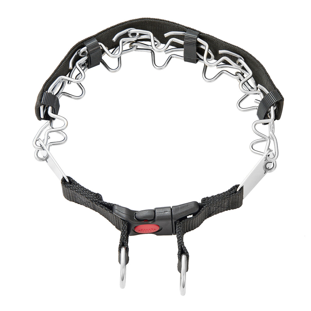 Stainless Steel Pet Black Braided Neck Strap Dog Collar