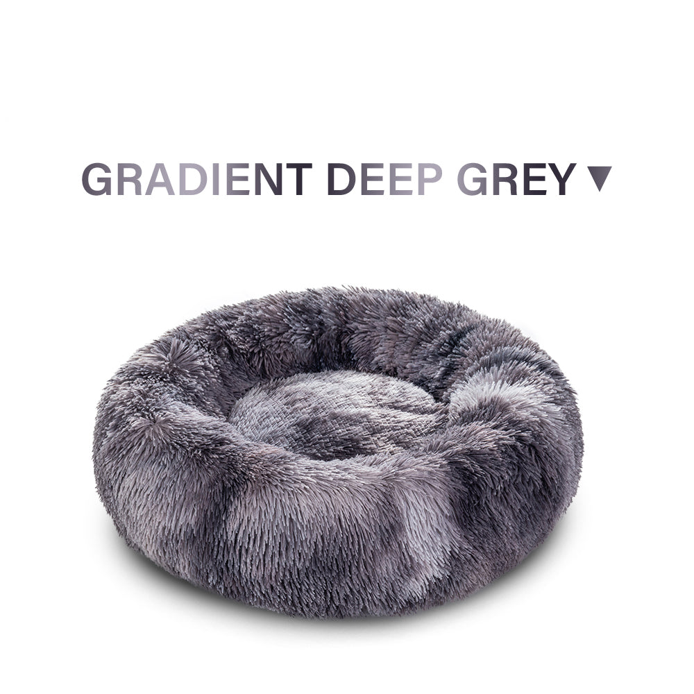 Indoor Cat And Dog Bed, A Quiet Doughnut-Shaped Bed, A Washable Round Soft Pet Bed, Suitable For Medium-Sized And Large Cats And Dogs