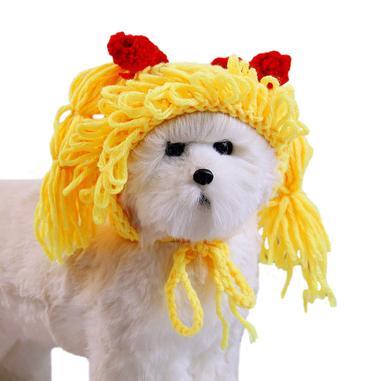 New Pet Hat Cute Style Braid Headgear Spring And Autumn