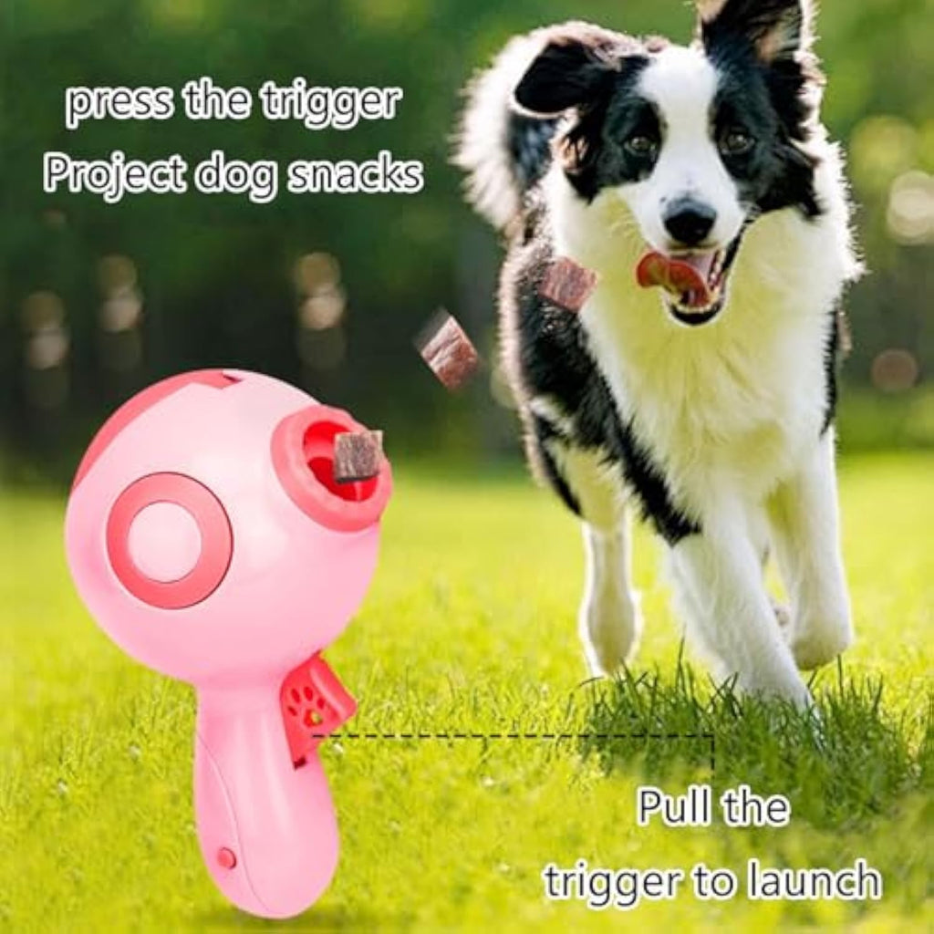 Dogs Treat Launchers Toy Food Dispenser Leakage Food Eatting Snack Dispenser Toy Interactively Pet Slow Feeder Training Toy