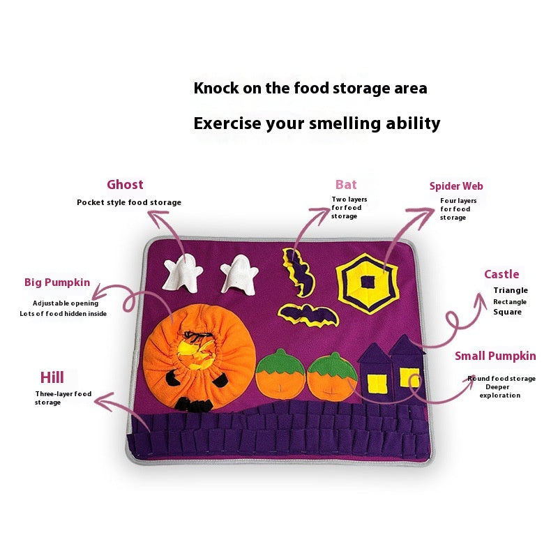 Halloween Pet Sniffing Pad Non-slip Dogs And Cats Toy Relieving Stuffy Artifact