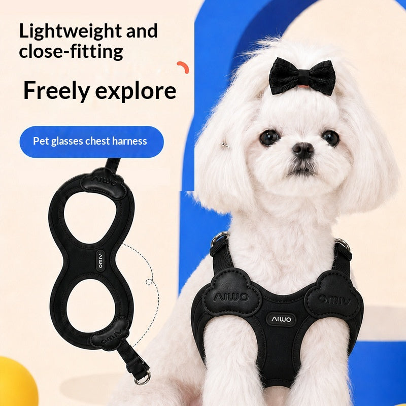 Small Dog And Cat Outdoor Sports Pet Supplies Cooling Vest-style Leash And Harness For Walking Dogs, Suitable For Use