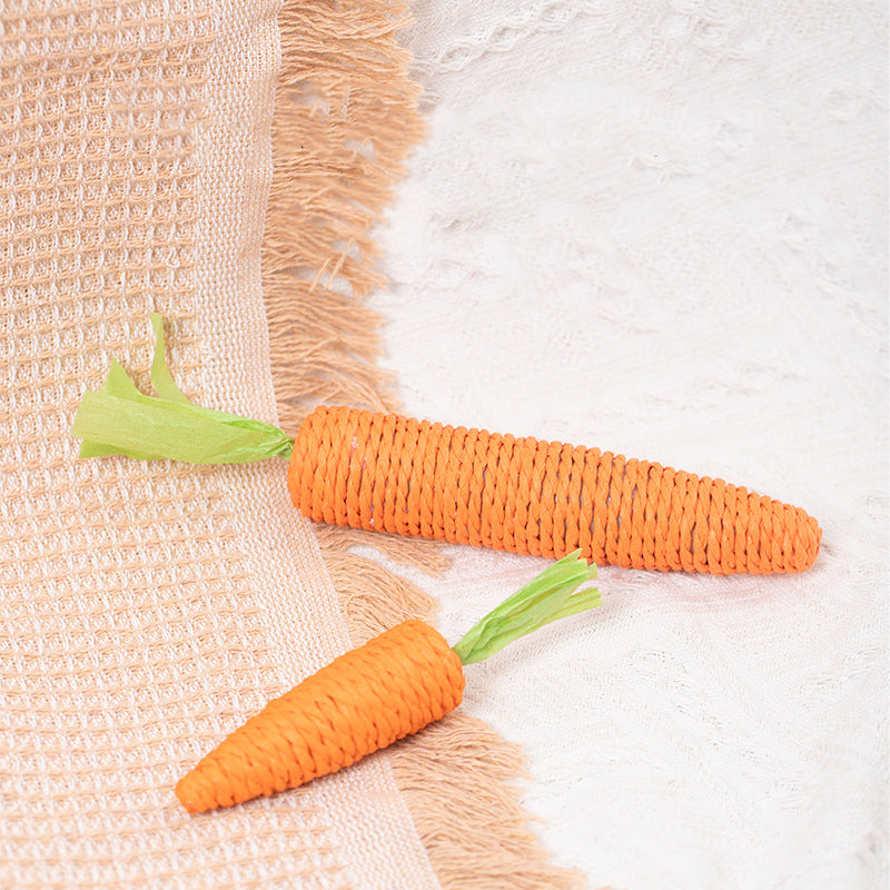 Cat Toys Carrot Bites Paper Toys Ringing Stones Cat Sticks Self Hi Tooth Grinding Sticks Interactive Pet Products