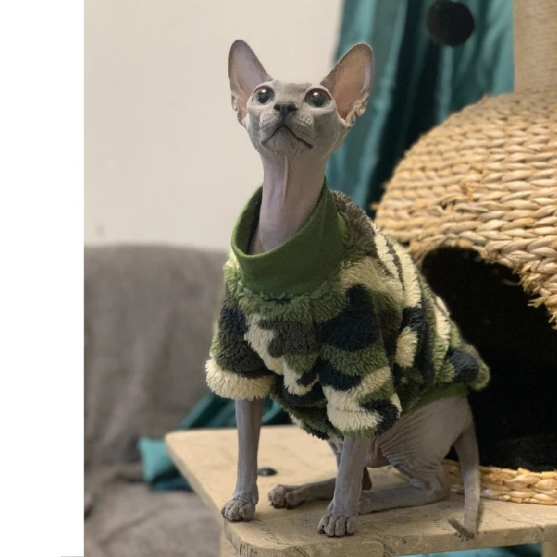 Sphynx Hairless Cat Clothes Extra Thick