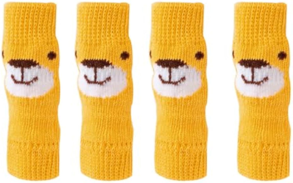 4-Piece Set Of Pet Socks Winter Warmth Pet Dog Leg Socks Puppy Short Boots Dog Front Leg Support Dog Leg Protection Pet Leg Cover Dog Cat Pet Dog