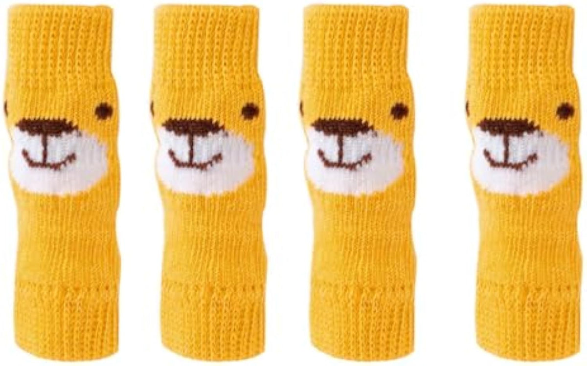4-Piece Set Of Pet Socks Winter Warmth Pet Dog Leg Socks Puppy Short Boots Dog Front Leg Support Dog Leg Protection Pet Leg Cover Dog Cat Pet Dog