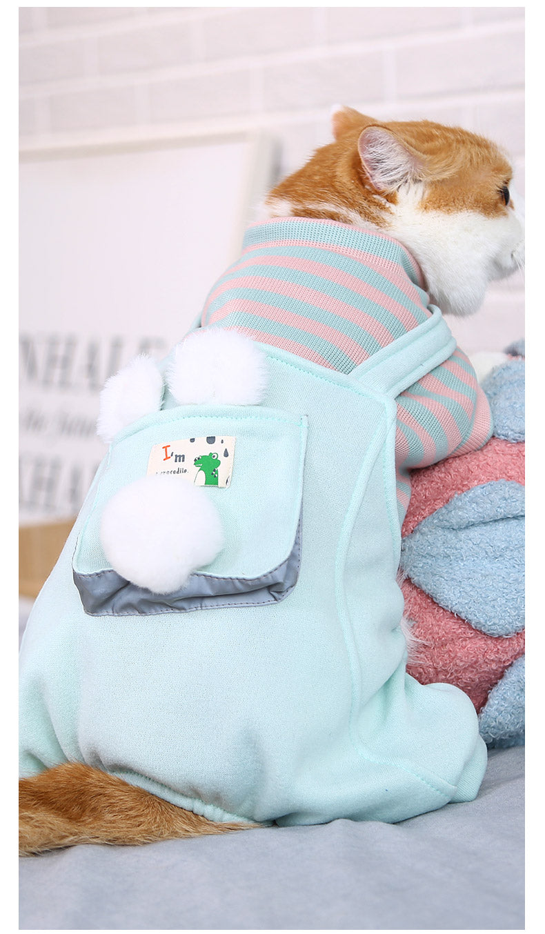 Warm And Cute Clothes For Four-legged Anti-lint Cat And Pet