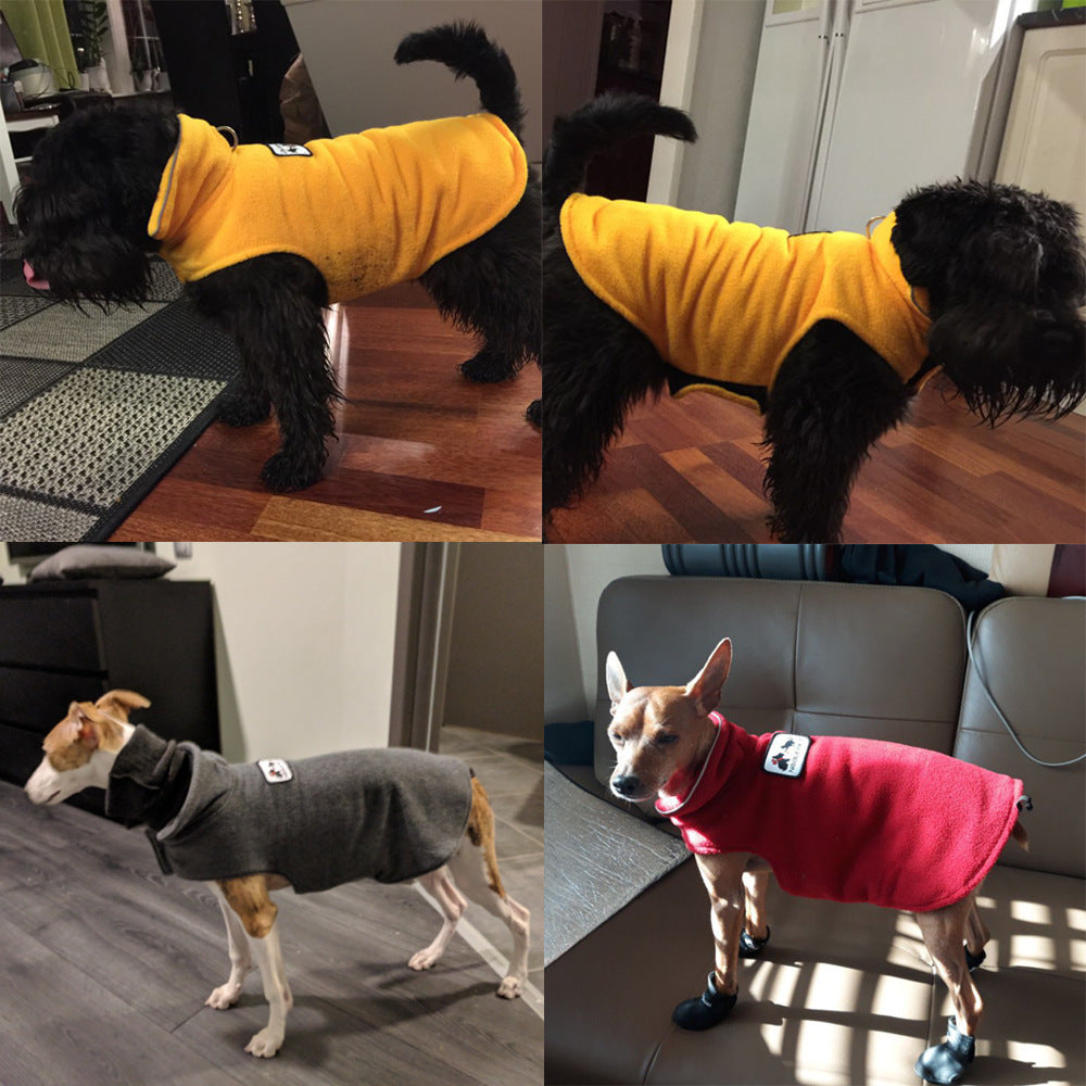 Thickened Warm Pet Autumn And Winter Dog Clothes Pet Polar Fleece Double-sided Vest