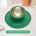 Cat And Dog Bowl Silicone Stainless Steel Pet Non-slip Leak-proof