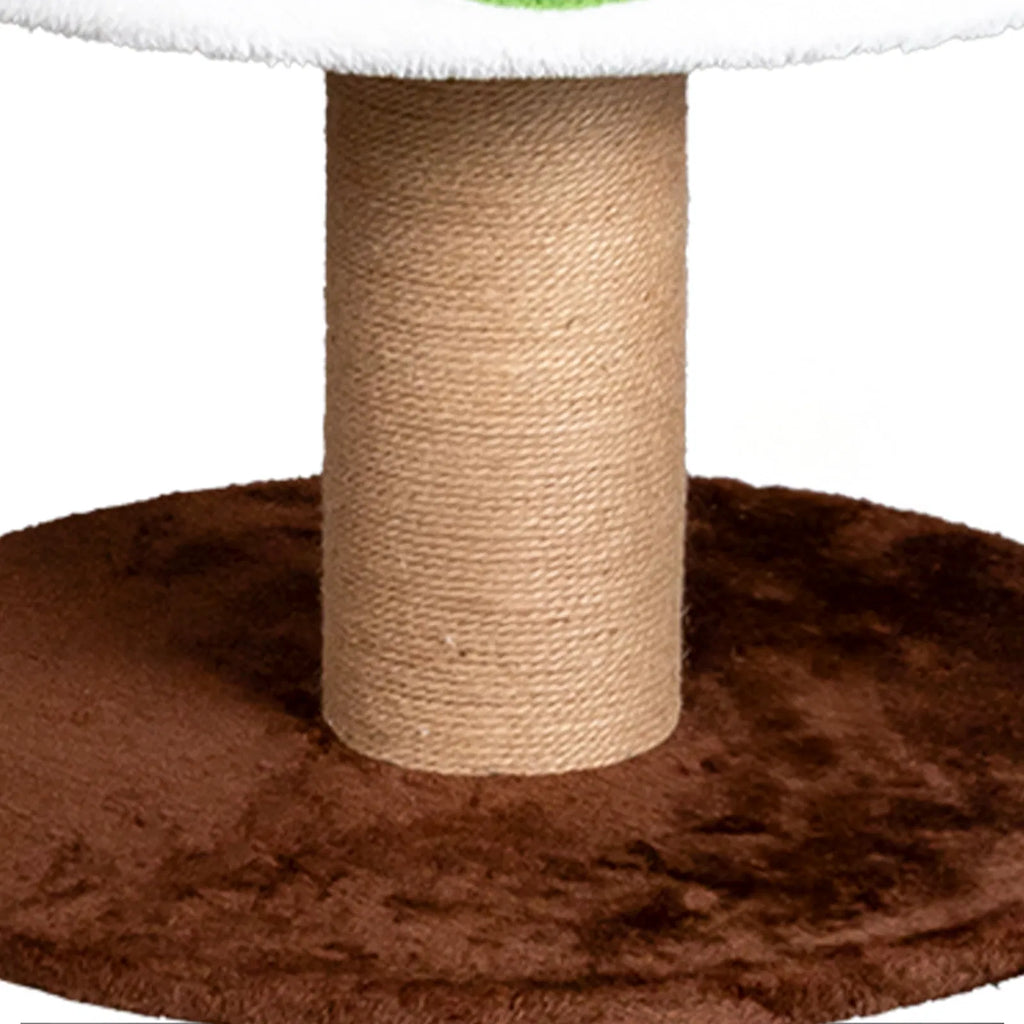 59in Large Tall Christmas Tree Cat Tower with 2 Cat Condos & Scratching Post, Soft Fleece Cat Tree with Teaser Toy & Sturdy Base & Built-in Openings