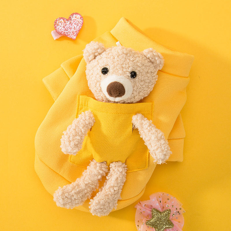 Cat cute teddy bear pet clothes two-legged clothes