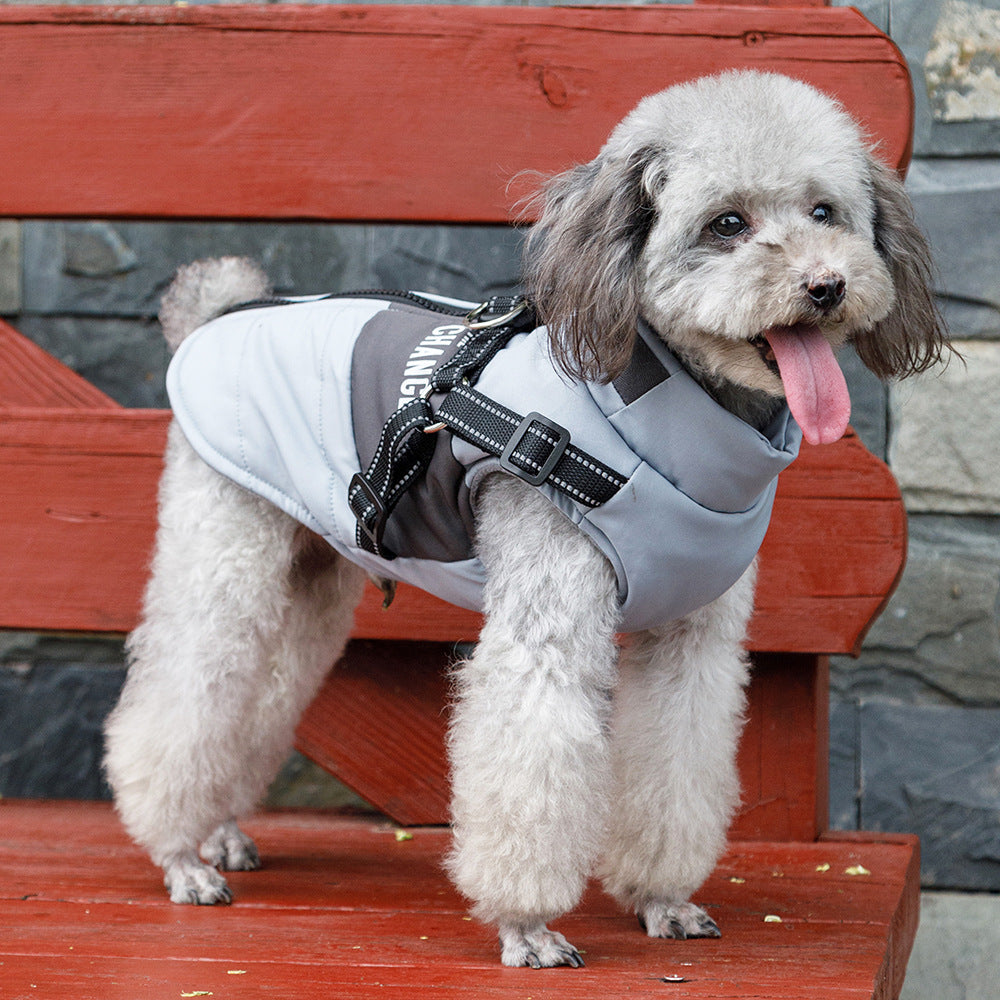 Pet Autumn And Winter Outdoor Thickened Warm Vest