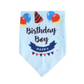 Cute Polyester Pet Birthday Triangle Scarf