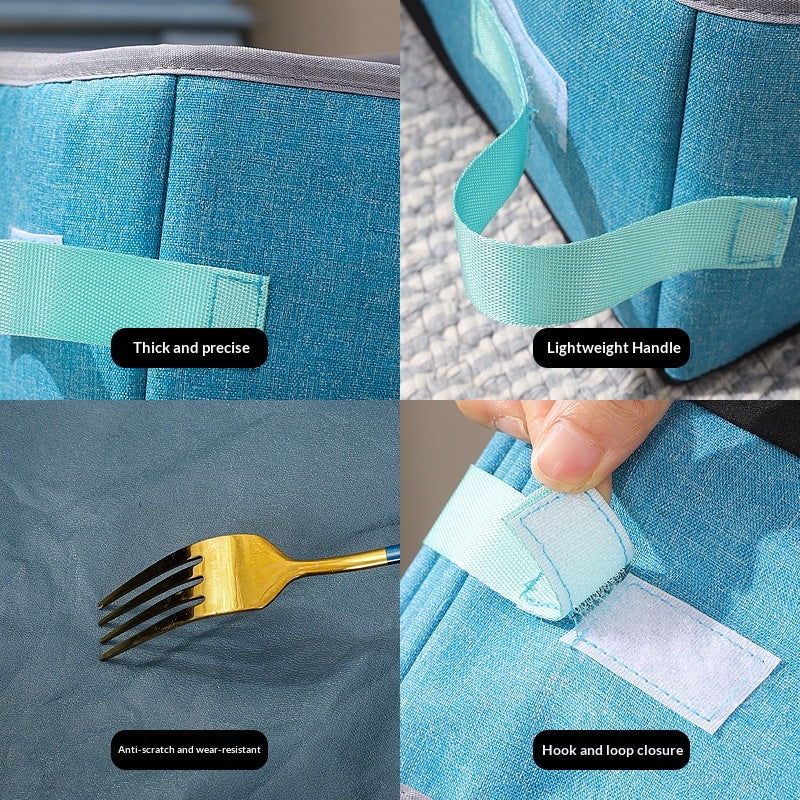 Household Oxford Cloth Foldable Cat Litter Box
