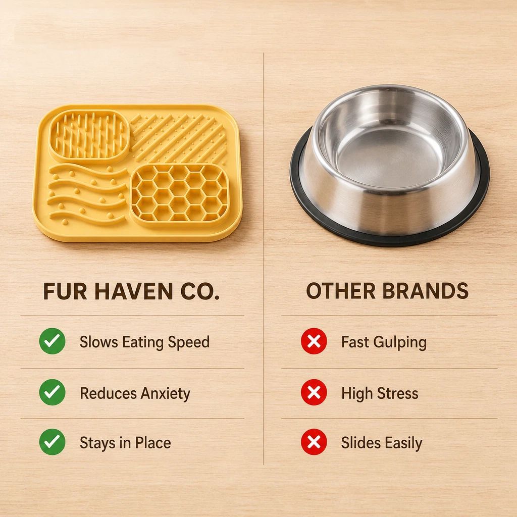 Silicone Pet Licking Mat, 4 Zones Slow Feeder Mat With Strong Suction Cups For Dogs & Cats, Anxiety Relief Lick Pad For Bathing, Grooming & Feeding