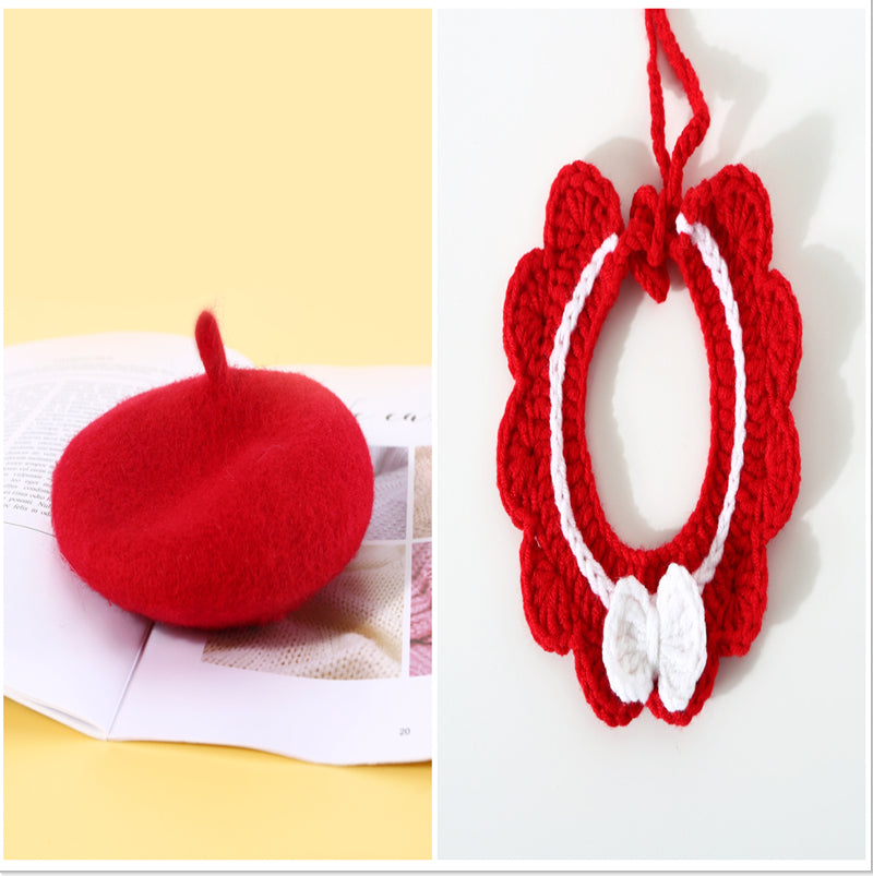 Pet Cat Muppet Dog Bell Necklet Set