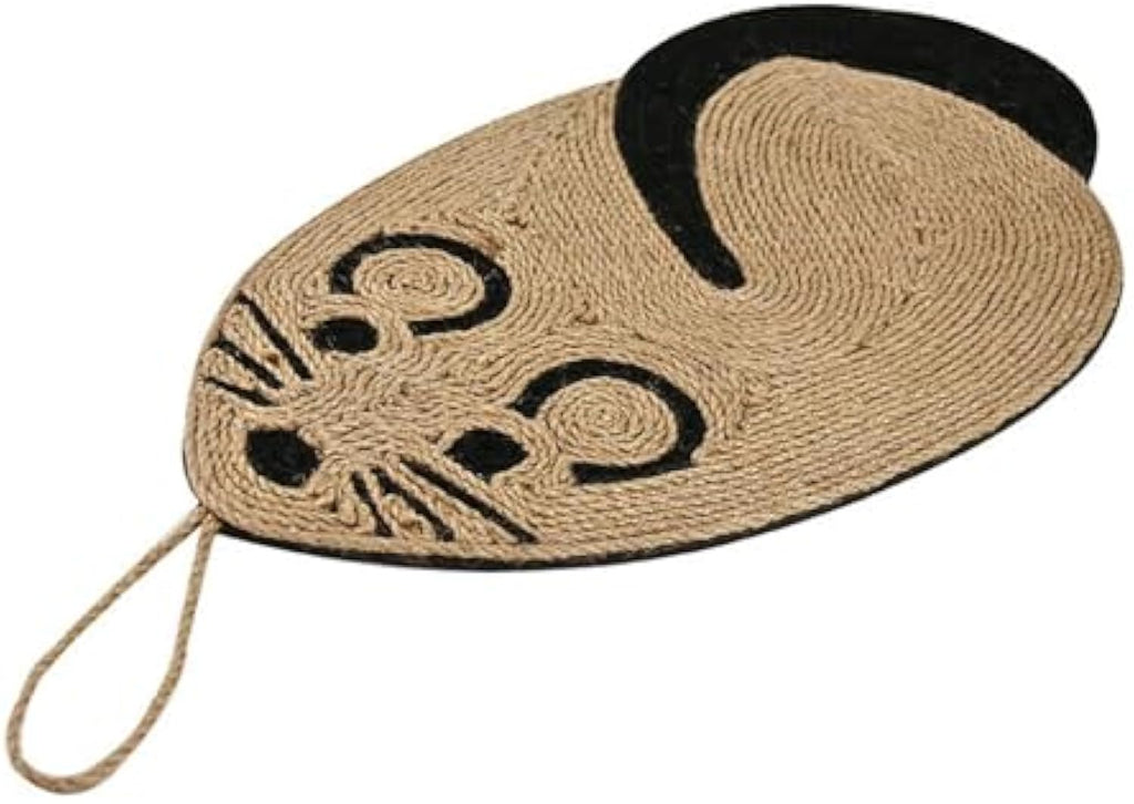 Cat Scratch Pad Made From Sisal Material Comfortable Cat Scratchers For Indoor Cats With Attractive Mouse Shape Cat Scratching Board As Furniture
