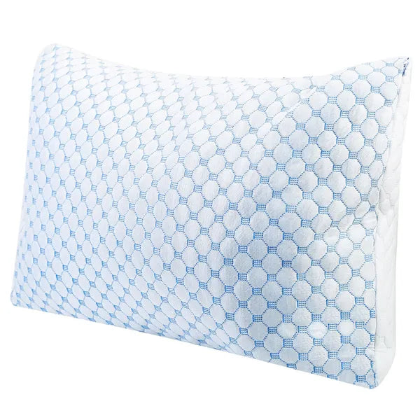 Bed Pillows Cooling Memory Foam Pillow Ventilated With Cooling Gel Infused Memory Foam Heat Moisture Reducing Cooling Fiber Breathable Machine