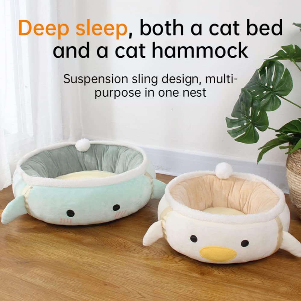 Cat Nest Chick Dinosaur Shape Cat Bed Cat Hammock Cute And Comfortable Cat Sofa Bed Can Be Hung Can Be Placed Flat Pet Bed Suitable For Small Cats And