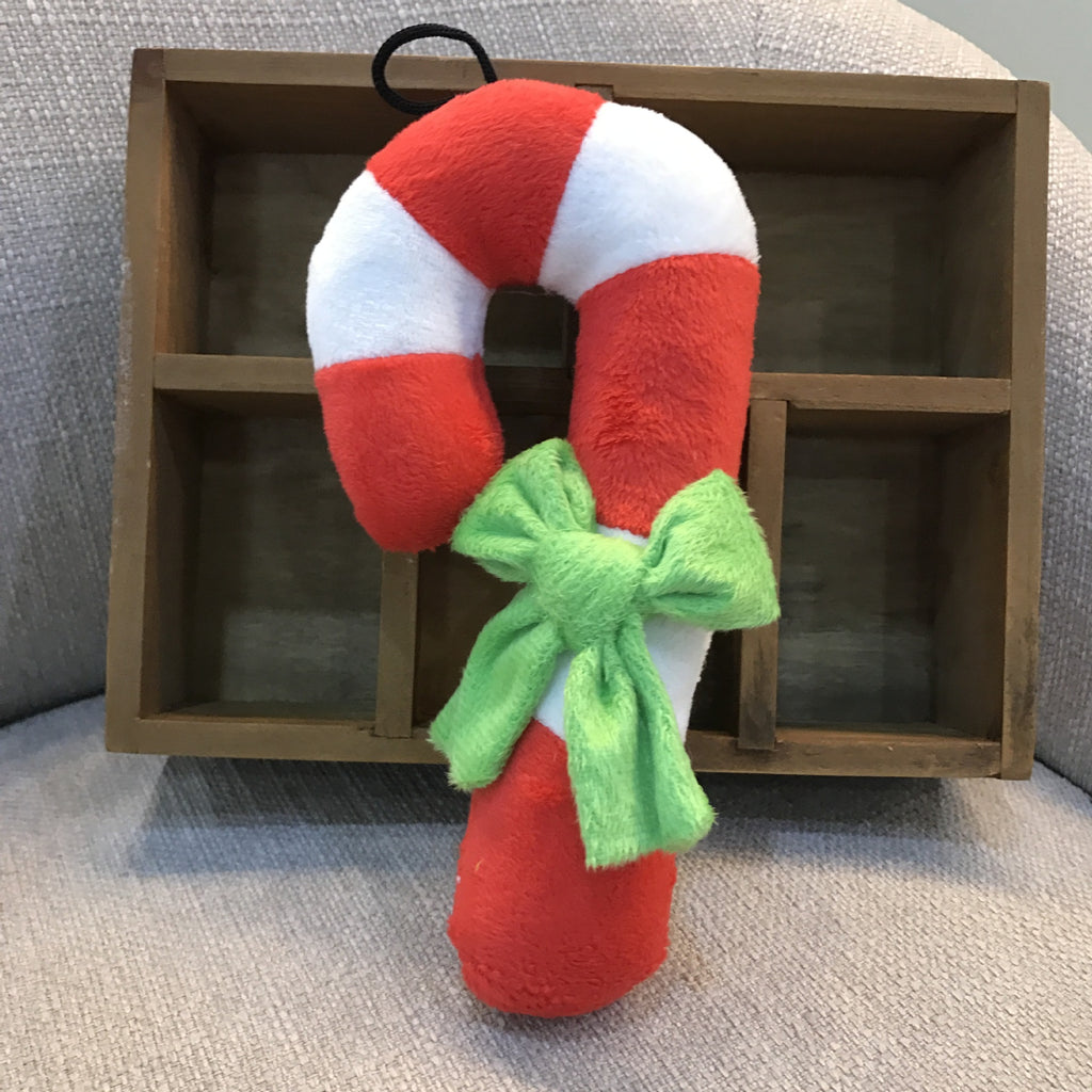 Christmas candy cane pet toy