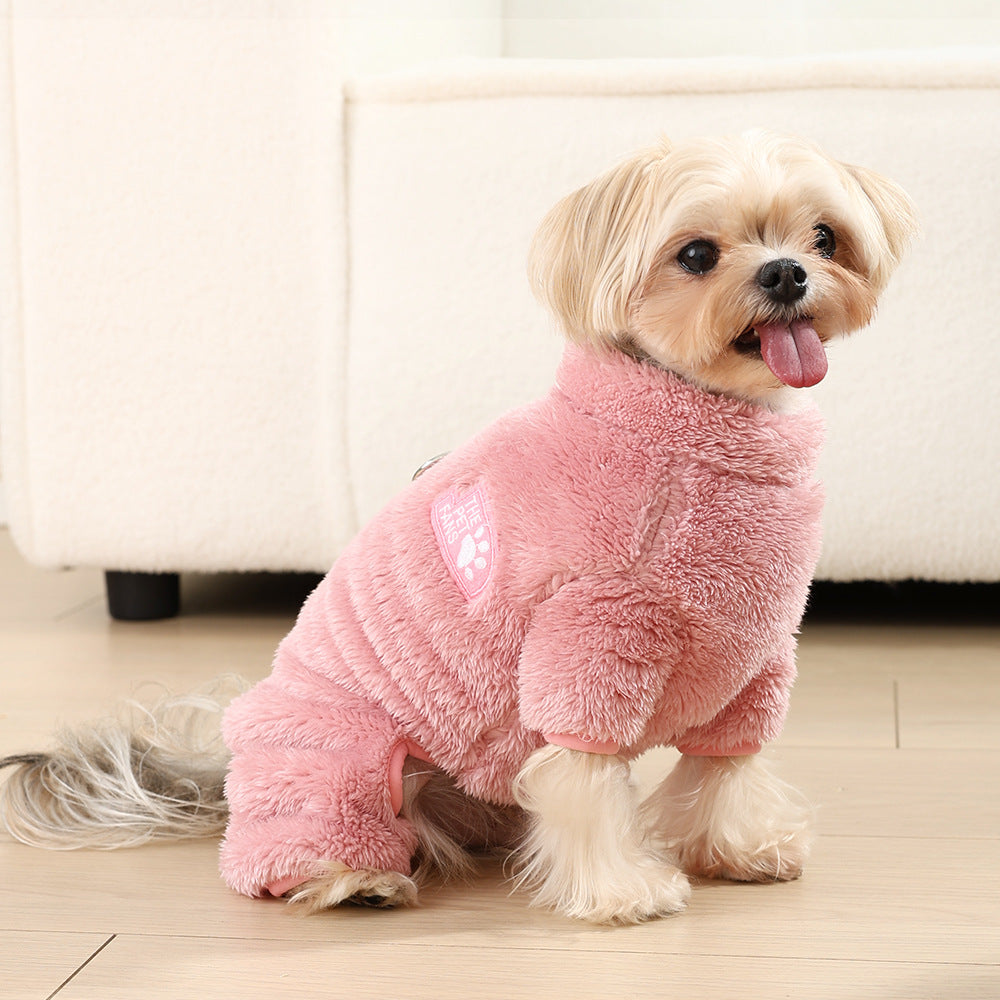 Simple And Warm Double-sided Plush Comfortable Pet Clothing