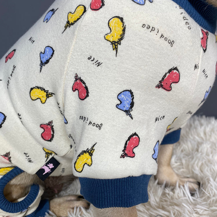 Bago fadou four legged clothes autumn and winter cartoon cotton dog clothes