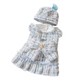 In Winter, Add A Plush Bow And A Chanel-style Dress To Make A Warm Two-legged Dog Pet Outfit For Your Kitten In Autumn And Winter