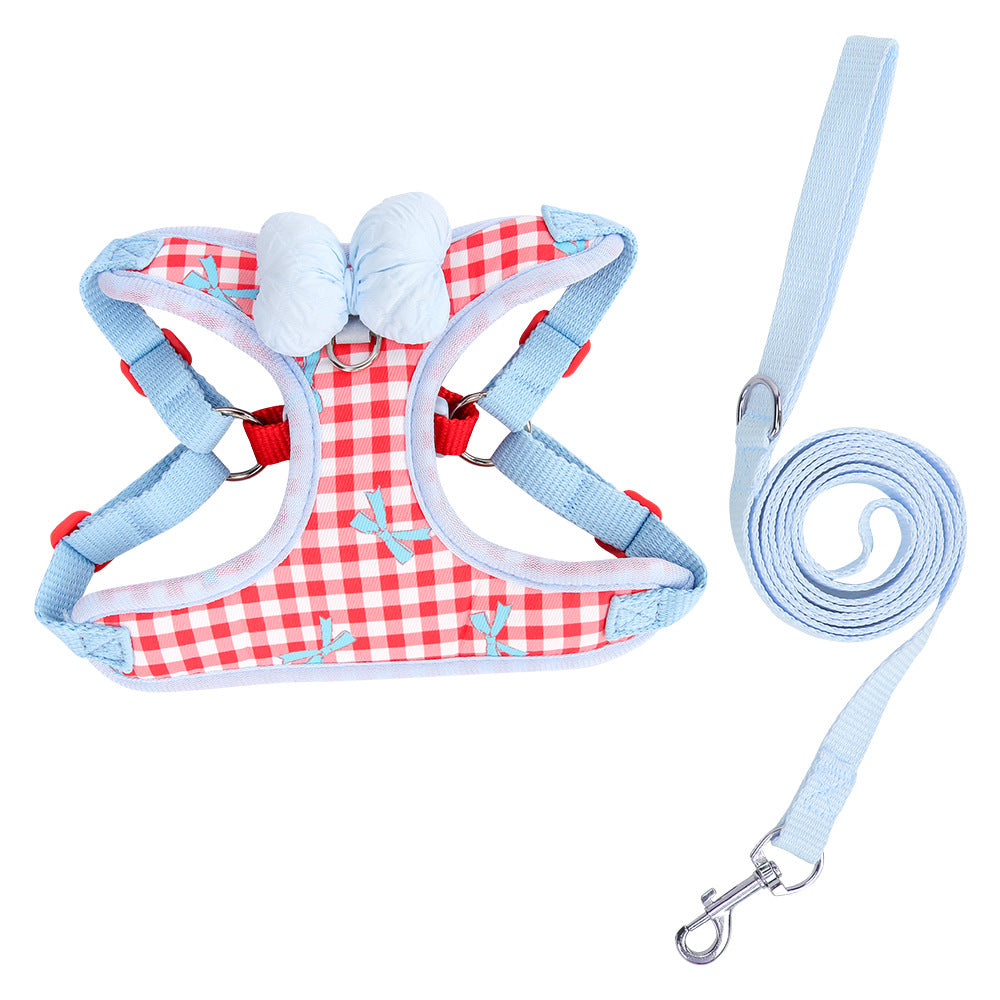 Small Puppy Chest Harness Dog Leash Walking Rope
