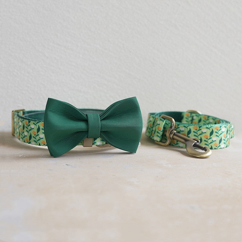 Series Knitted Collar Set With Flowers