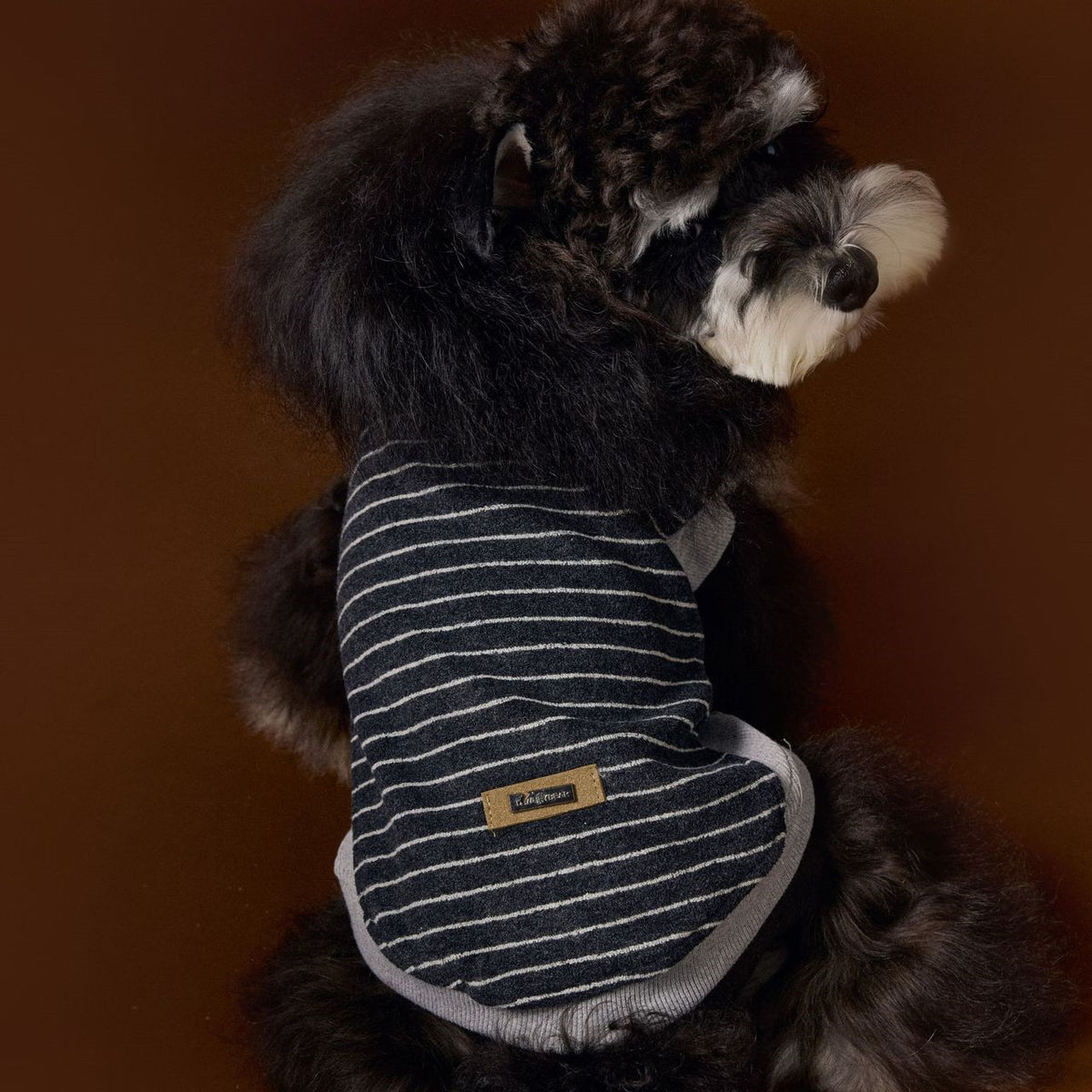 Teddy Bichon Maltese Yorkshire Striped Sleeveless Sweater