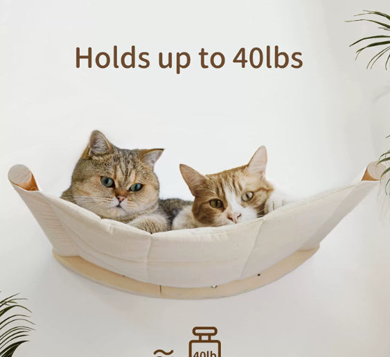 Wooden Wall Shelf Wall-Mounted Perch Leisure Cat Climbing Frame Pet Supplies