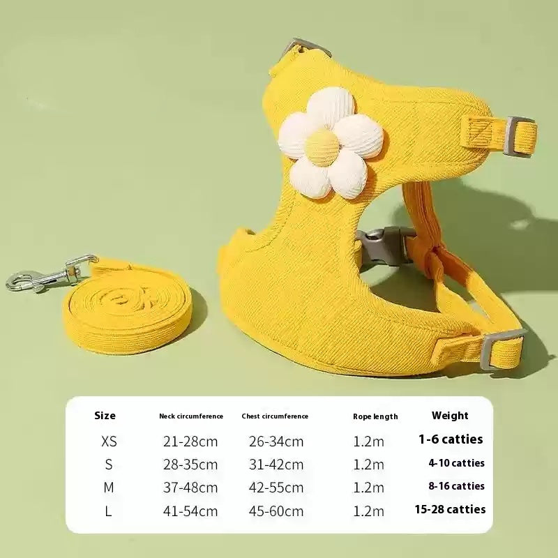 Cat Pulling Rope Anti Breaking Loose Special For Going Out Cat Rope Vest Style