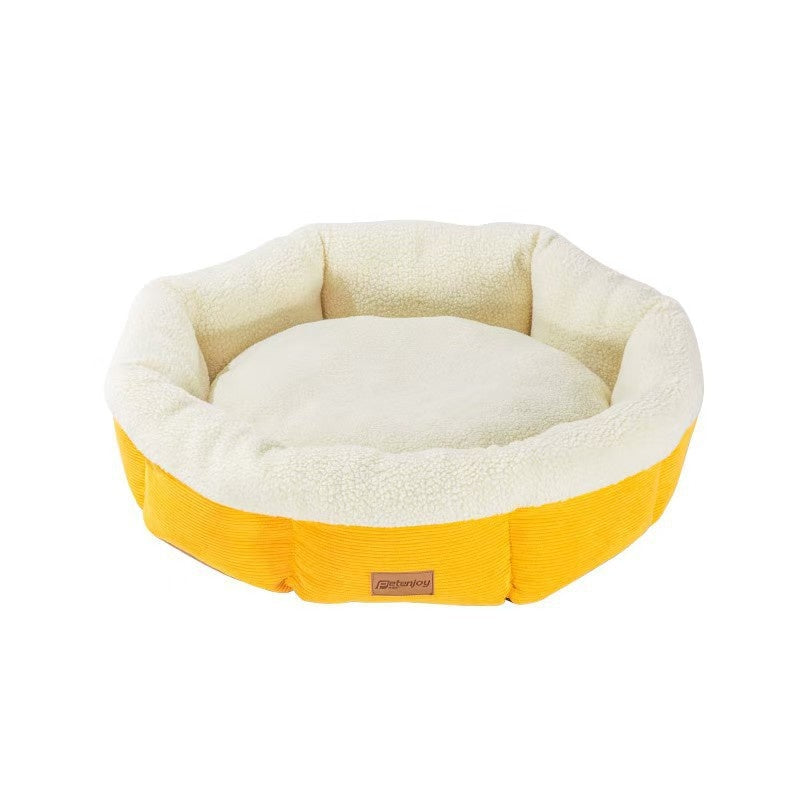 Round Semi-Enclosed Deep-Sleep Cat Mat Cat Bed