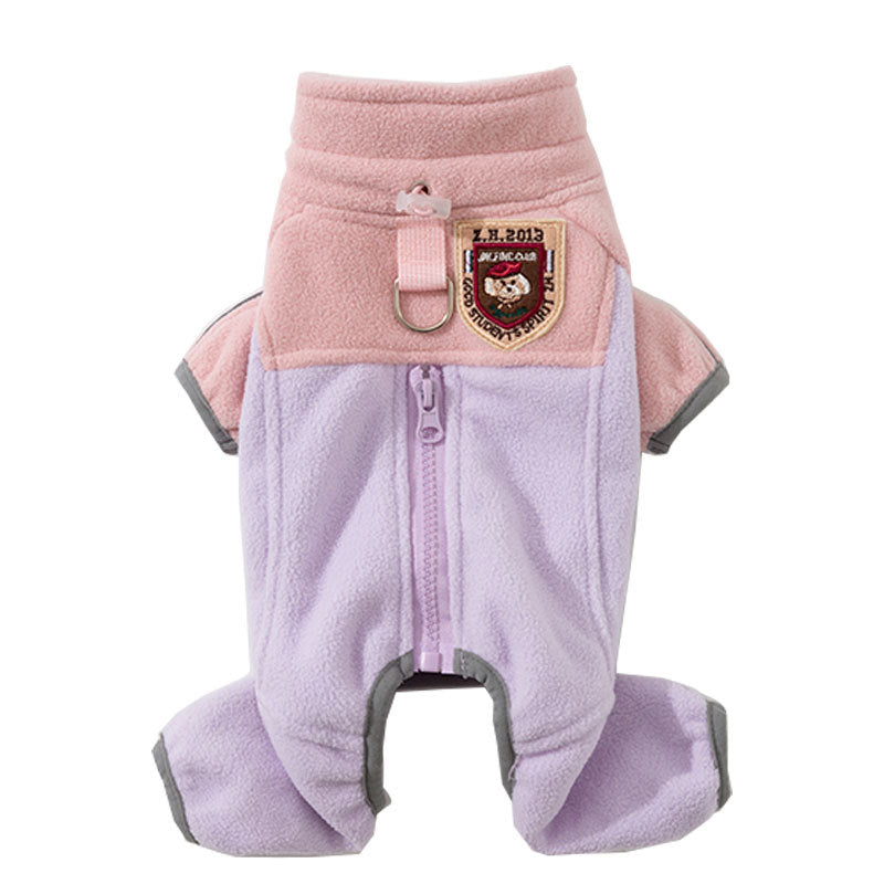 Cat Clothes Are Warm And Fluffy In Winter, Providing Warmth For Kittens In Autumn And Winter. Four-legged Fleece Jackets For Small And Medium-sized