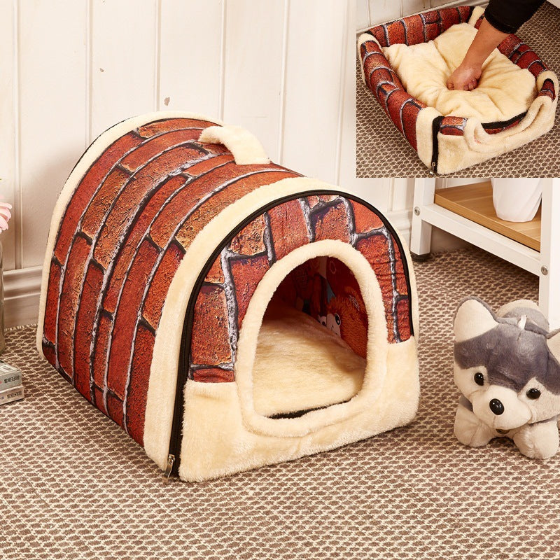 Dual-purpose Nest Removable And Washable Portable Pet Nest