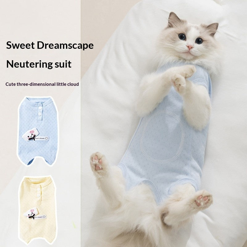Cat Clothing Belly-covering Garment Spayneuter Suit Kitten Vest