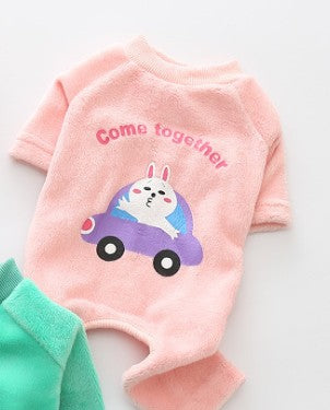 Pure cotton warm dog four-legged clothes