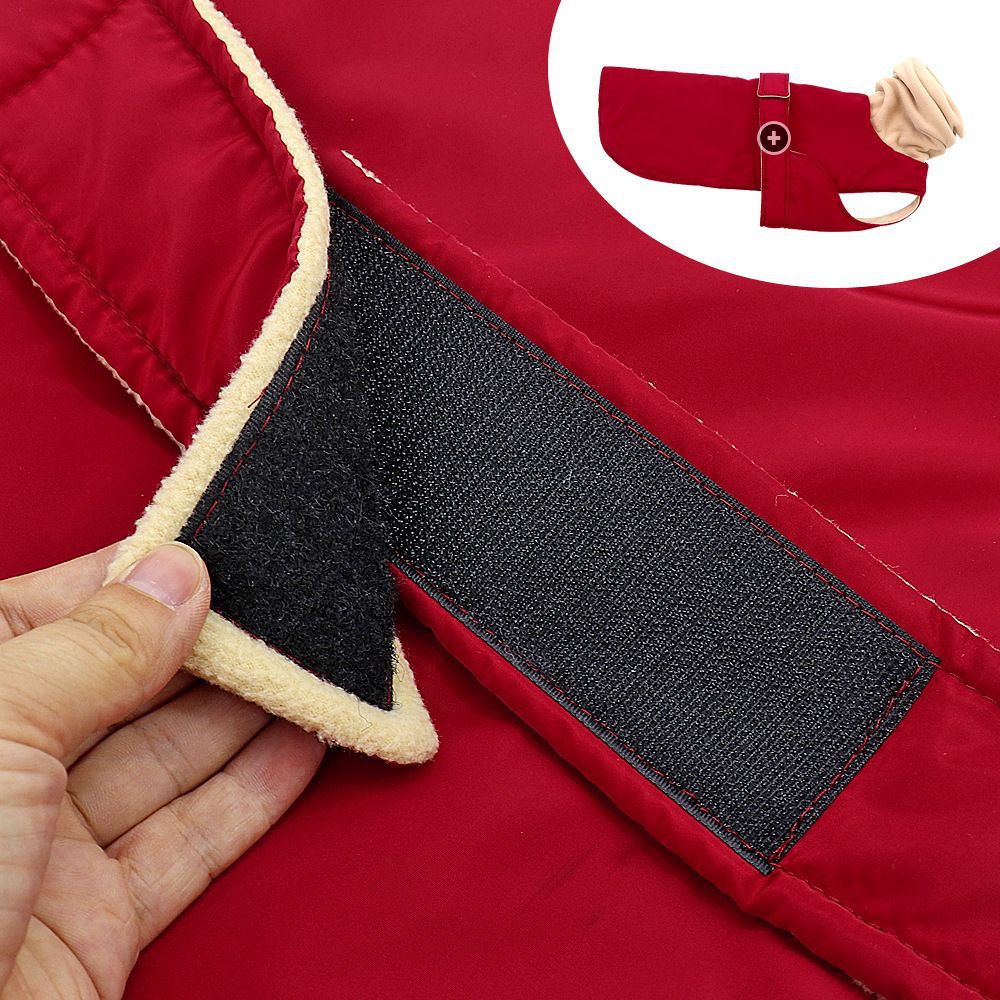 Thickened Pet Clothes Long Neck Stitching Plus Size Velcro Dog Clothing