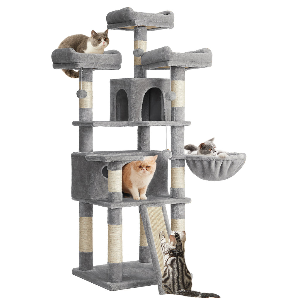 Cat Tree, 67.7 Inches Large Tower, Cat Condo